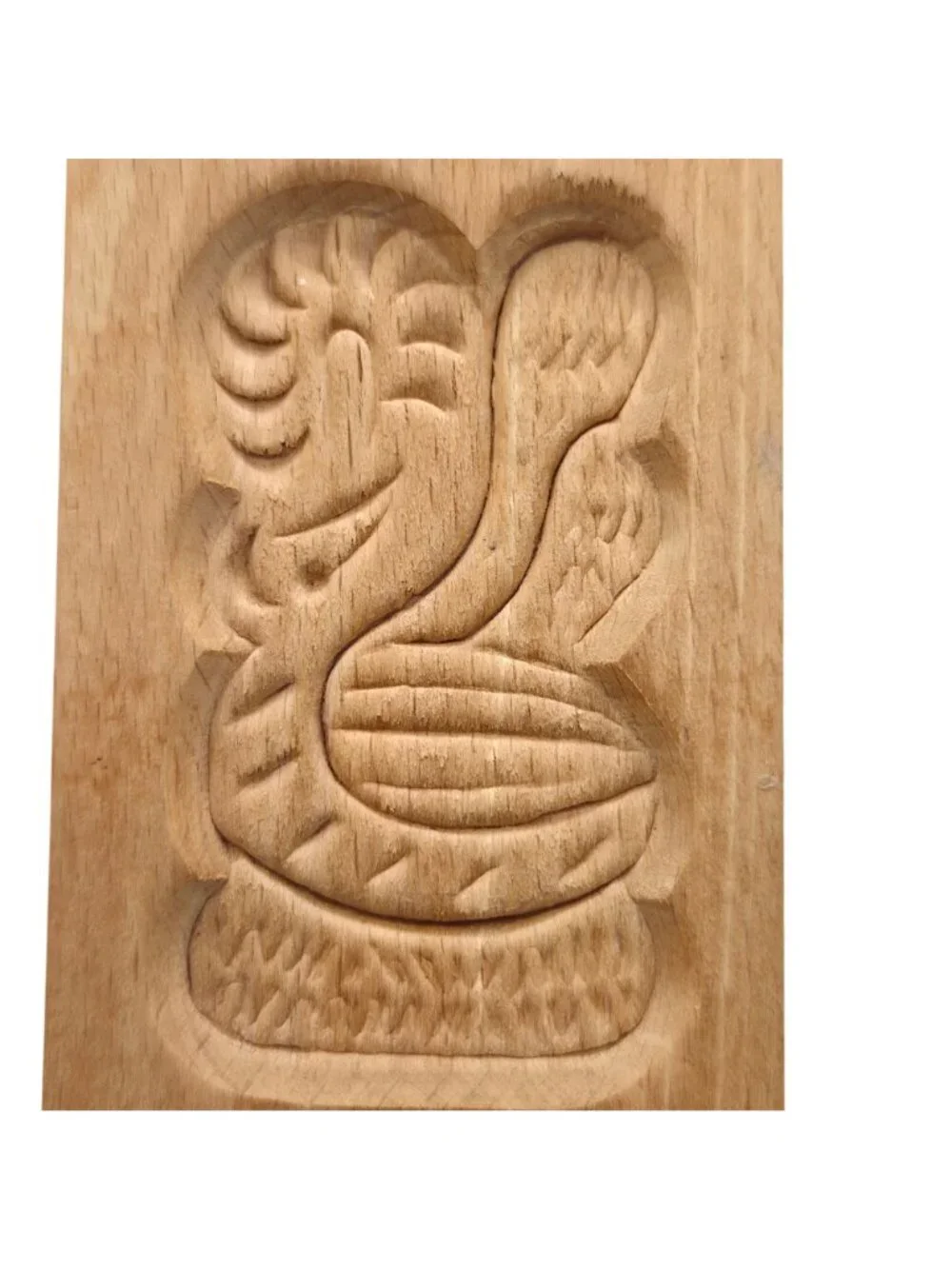 Vintage Wooden Speculaasplank Cookie Mold Carved Animal Windmill Folk Art